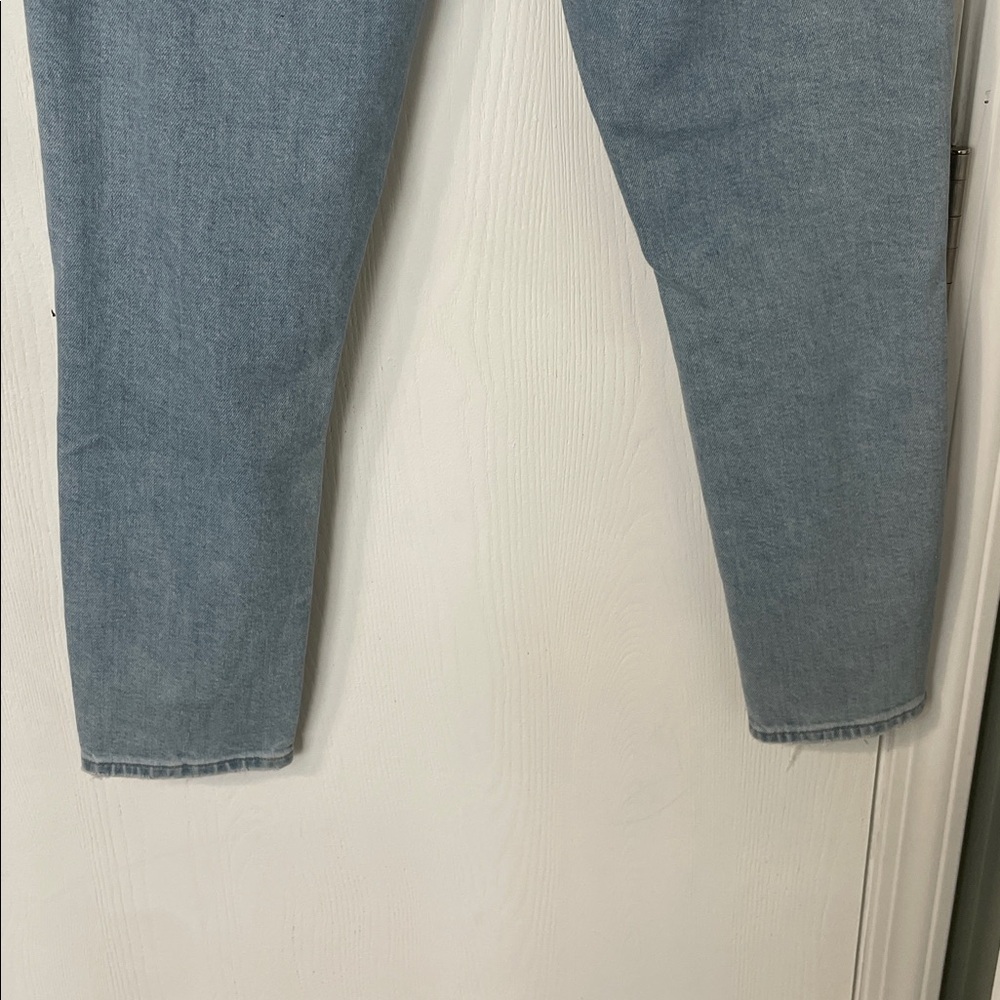NWT Frame Le Garçon Crop Mid-Rise Straight Fit Denim Light Wash Jeans Size 26 - Picture 10 of 12